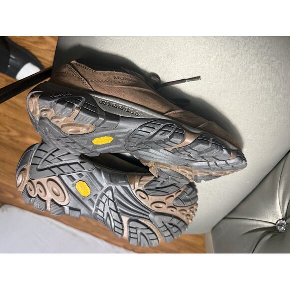 Merrell Moab Adventure Lace WP Men’s 10.5 Brown Leather Vibram Hiking Shoes main image 12